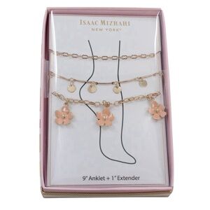 Isaac Mizrahi Box Set 3 Ankle Bracelets‎ NWT